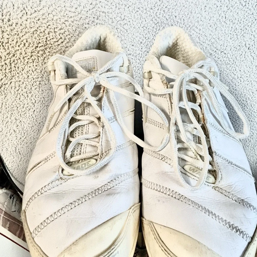 Vintage Wade Converse 1 Signature OX Low Top Size 10.5 White Silver 1V191 Y2K - Picture 5 of 8
